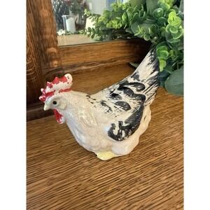 Antique Ceramic Chicken/ Rooster‎ Shaker Mid Century Farmhouse Kitchen Decor Vtg